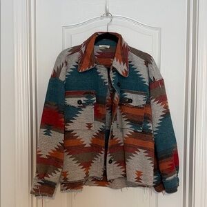 LA MIEL Multicolor Geometric Jacket